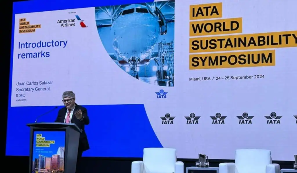 Simposio mundial de sostenibilidad de la IATA inicia con alertas por cumplimiento de metas ambientales simposio mundial de la IATA