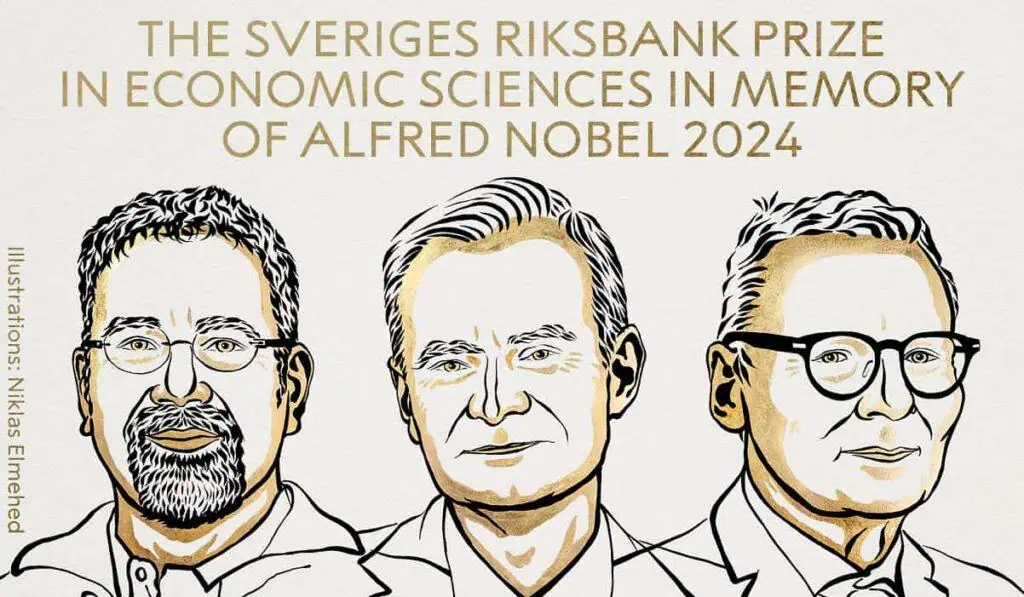 Nobel de Economía 2024 otorgado a Acemoglu, Johnson y Robinson por sus estudios sobre la desigualdad Nobel economia 2024