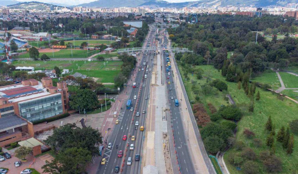 Obras TransMilenio Avenida 68 octubre de 2024