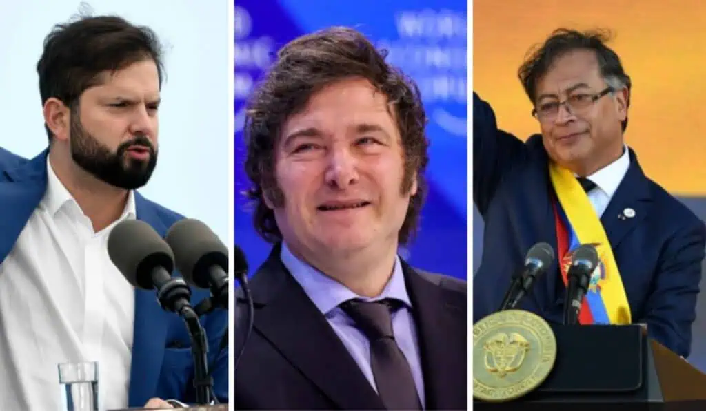 Boric, Milei y Petro en alta desaprobación en América Latina; Lula y Sheinbaum, favorables Boric, Milei y Petro