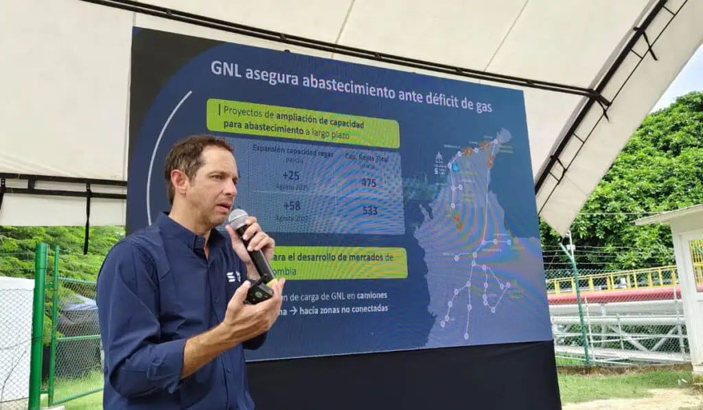 Ampliación de regasificadora de Cartagena estaría lista en 2027: Ya convocó empresas José María Castro, gerente de SPEC.