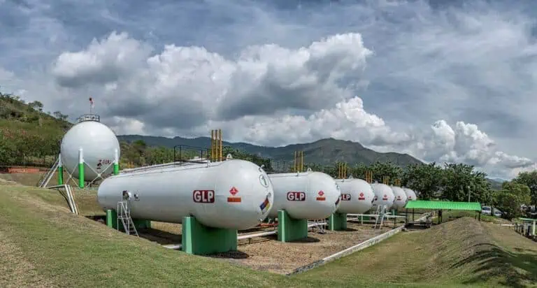 Planta de gas GLP en Colombia. Imagen: Gasco