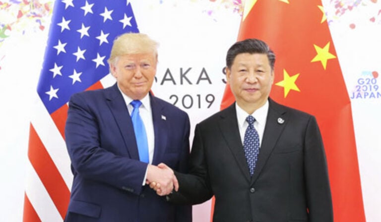 Presidente de EE. UU., Donald Trump y presidente de China, Xi Jinping.