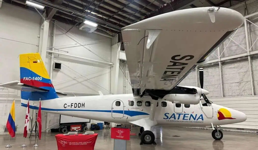 Primer avión Twin Otter de Satena llegaría el próximo lunes a Bogotá Satena