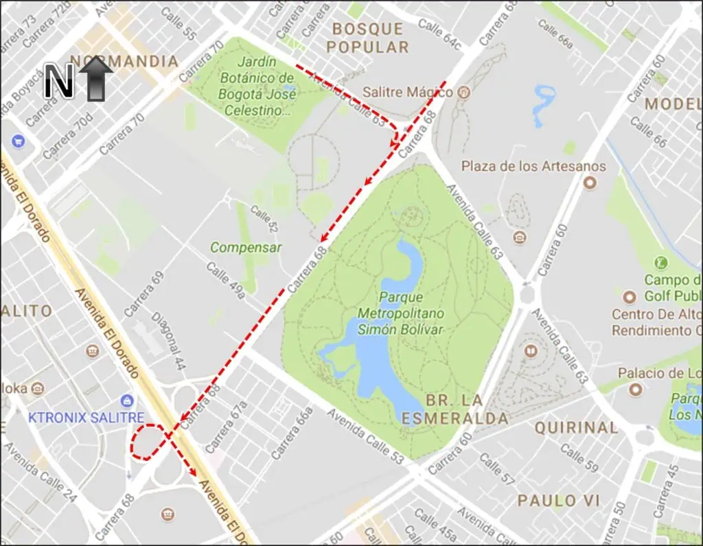 Estos son los cierres viales que se harán en Bogotá por el festival Rock al Parque 2024 Mapa de desvío.