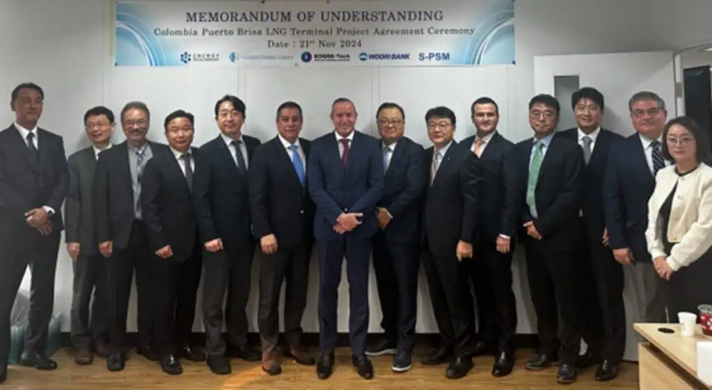 Colombia y empresas coreanas firman acuerdo comercial para construir terminal de GNL en Zona Franca Brisa Colombia y empresas coreanas firman acuerdo comercial para construir terminal de GNL en Puerto Brisa