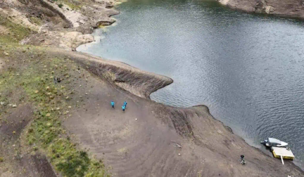 Embalse (1) escasez de agua en Bogotá