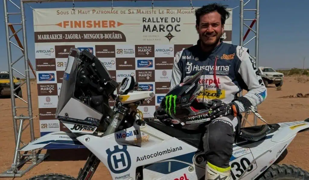 Entrevista | Francisco Álvarez, el colombiano que correrá en moto el Rally Dakar 2025 Francisco Álvarez, corredor profesional de motos.