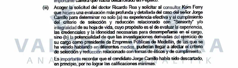 Exclusivo | Valora Analitik revela actas de la tensa Junta en la que Jorge Carrillo fue elegido presidente de ISA Ricardo Roa postulación de Jorge Carrillo
