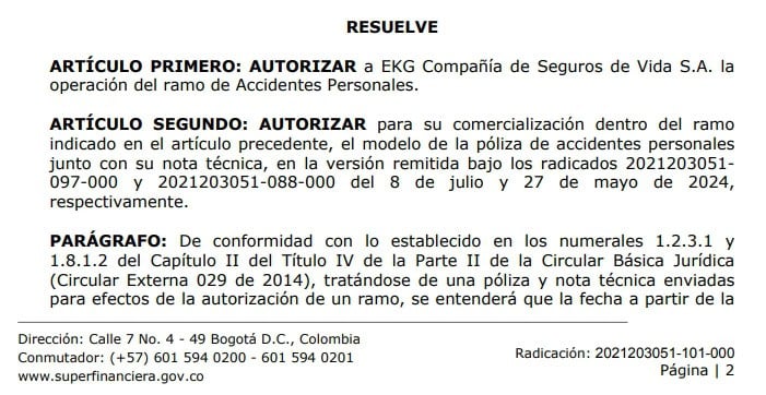 Sector seguros en Colombia
