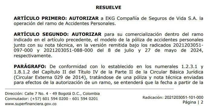 Crece competencia en sector seguros de Colombia: autorizan operación de tres nuevas aseguradoras Sector seguros en Colombia