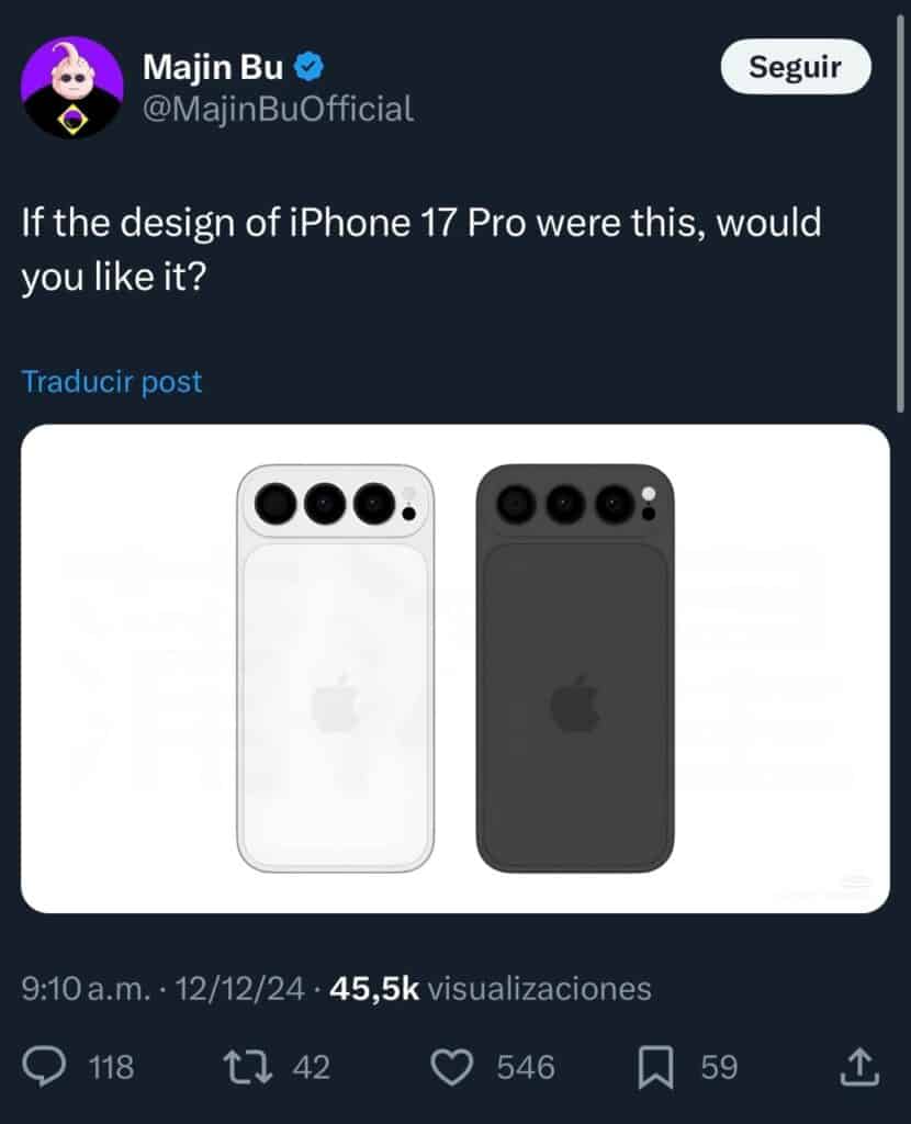 Filtran posibles imágenes del iPhone 17 Pro en redes sociales: ¿Se viene cambio radical?