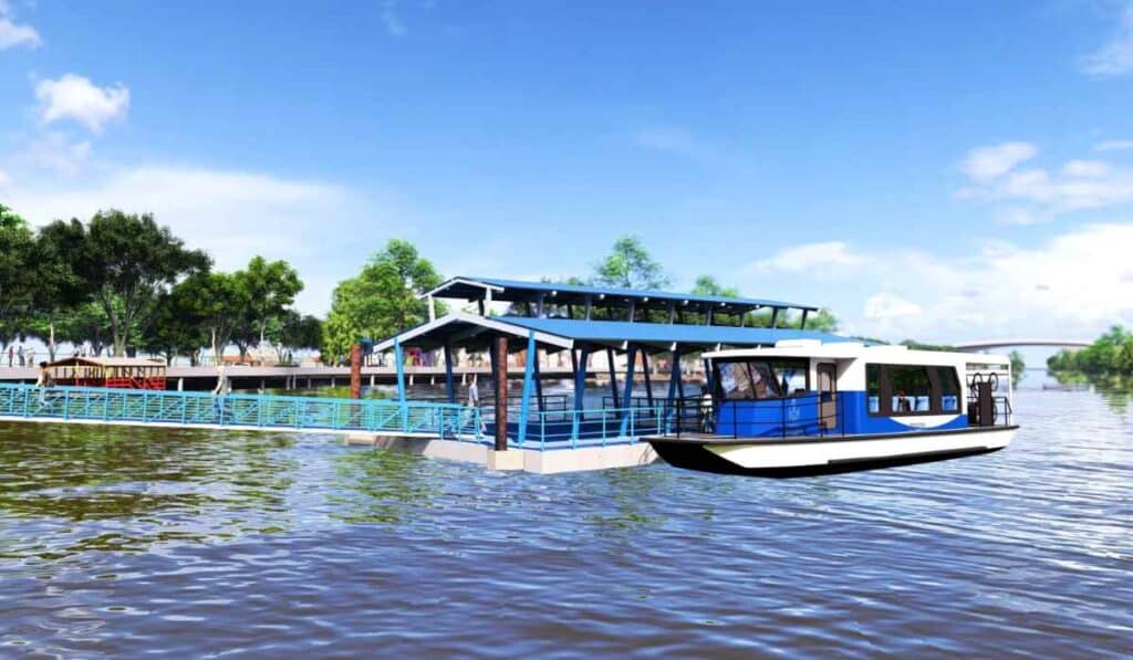 Montería será la primera ciudad de Colombia con buses fluviales de servicio público Buses fluviales en Montería por el río Sinú