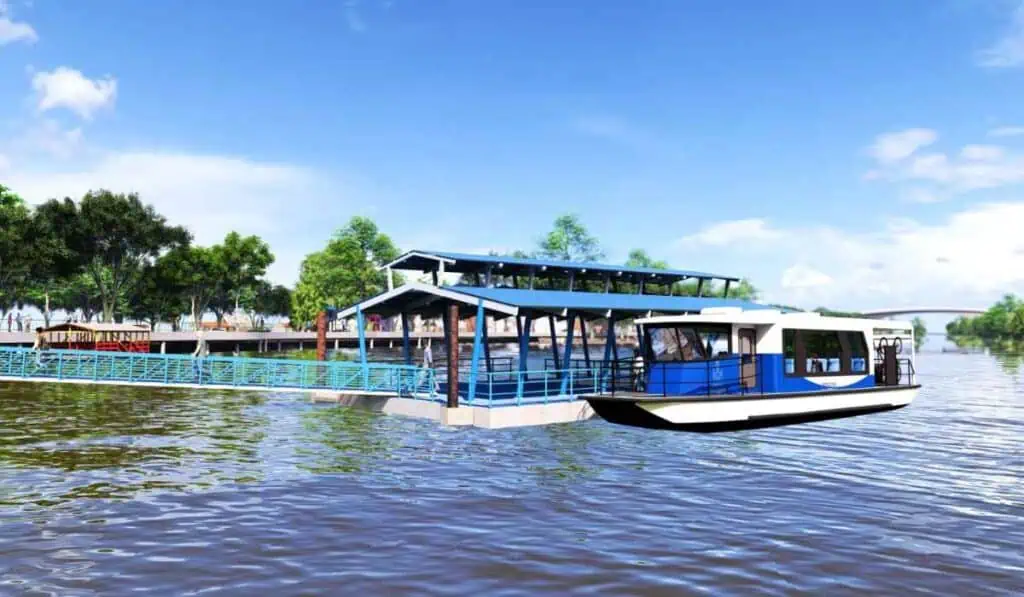 Montería será la primera ciudad de Colombia con buses fluviales de servicio público Buses fluviales en Montería por el río Sinú