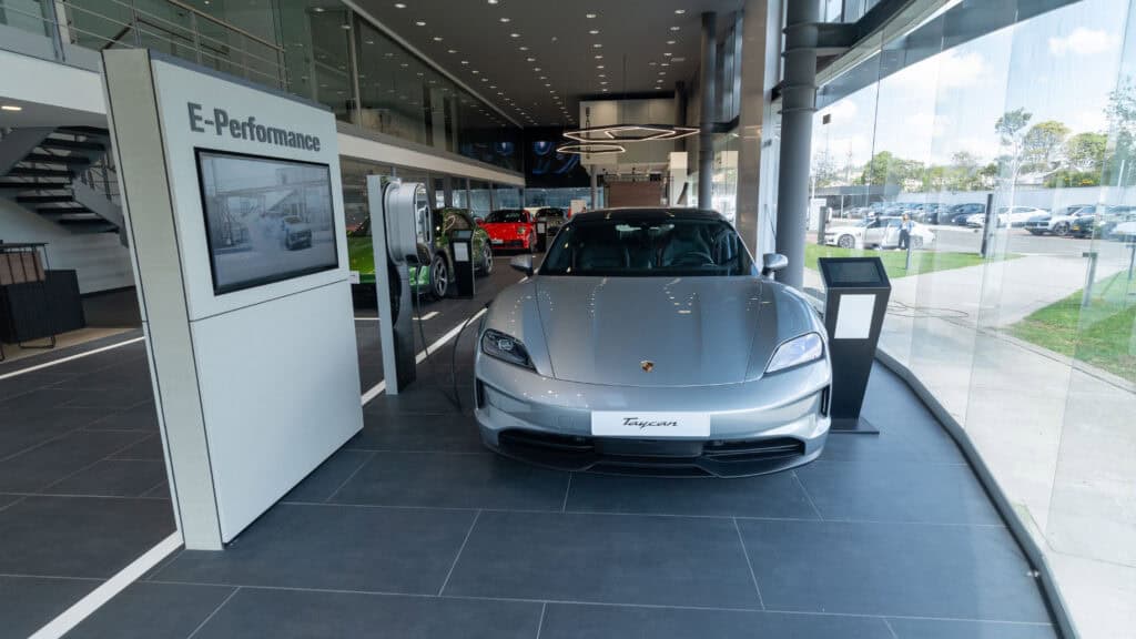 Porsche Taycan eléctrico. Foto: cortesía Porsche Center Bogotá