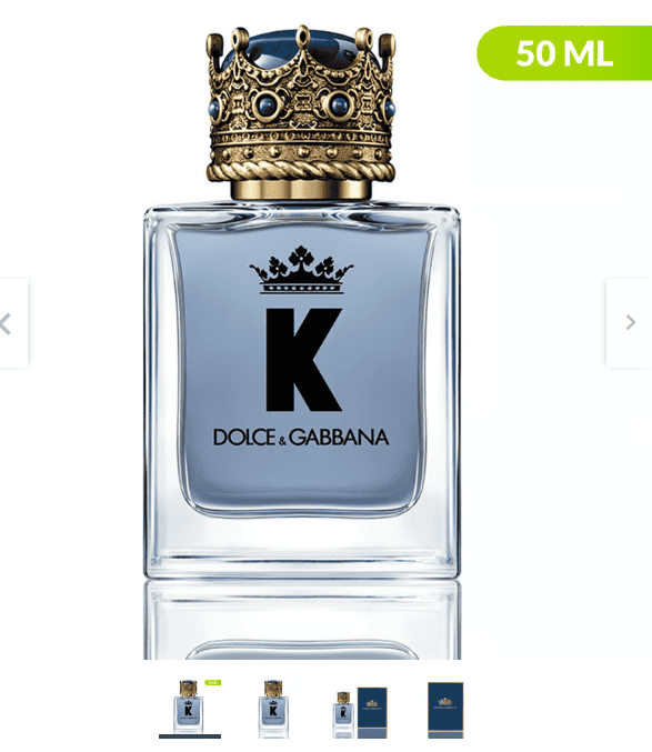 K Dolce & Gabbana. Imagen tomada de Falabella Colombia.