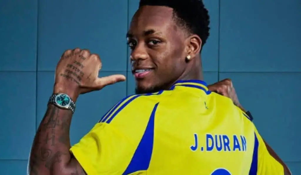 Jhon Durán y la impactante cifra que ganará por hora: 1.811,4 % más que un trabajador en Colombia Millonaria cifra que ganará Jhon Jader Durán como jugador de Al Nassr