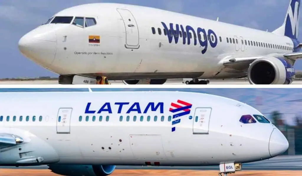 Aerolíneas cerraron 2024 con alza en pasajeros: así les fue a Wingo y Latam Wingo y Latam