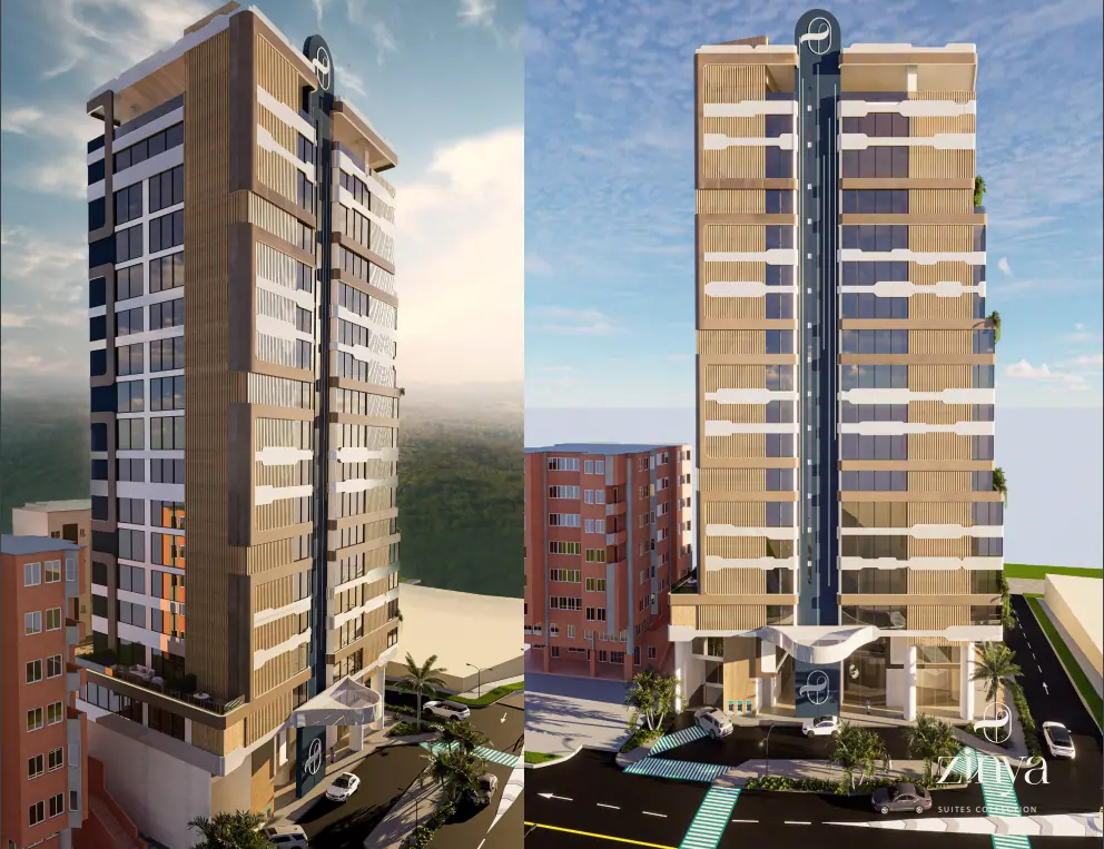 El nuevo modelo hotelero que llegó a Pereira: Hospedaje turístico con administración centralizada Render Zinya Suites Collections. Imagen: tomada del brochure del proyecto.