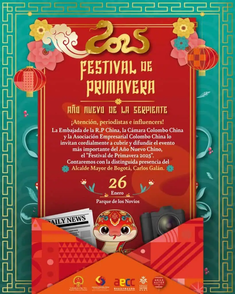 Así podrá celebrar el Año Nuevo Chino en Bogotá: Esta es la agenda Año Nuevo chino.
