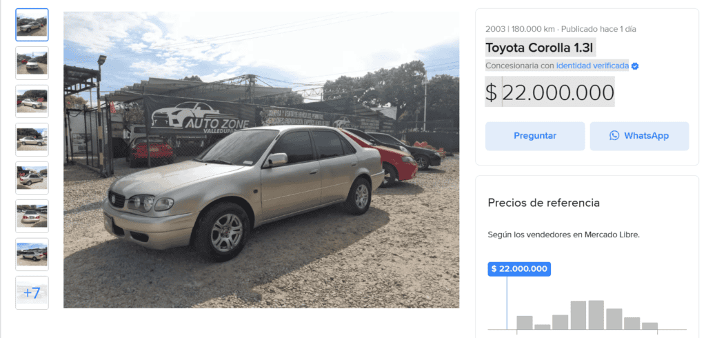 Toyota Corolla 1.3l 