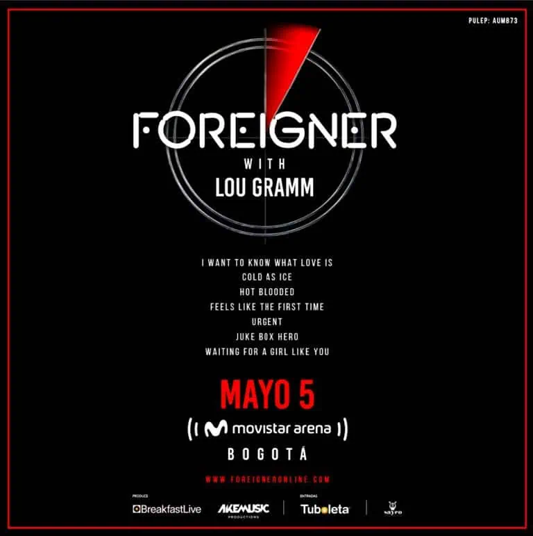 Ya están disponibles las boletas para el concierto de Foreigner en Bogotá
Foreigner. Foto: Breakfast Live.