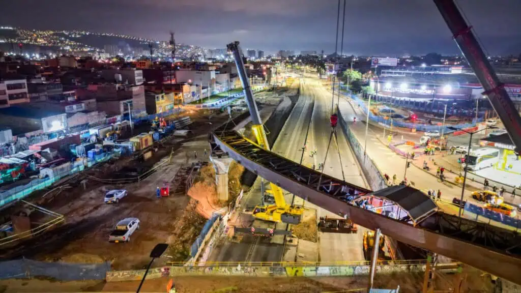 Megaobra que promete mejorar movilidad en el sur de Bogotá se acerca al 50% de avance Puente Venecia