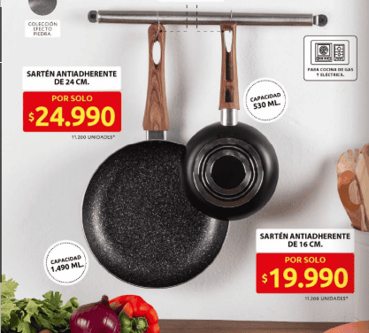 Sartén antiadherente que vende Tiendas ARA