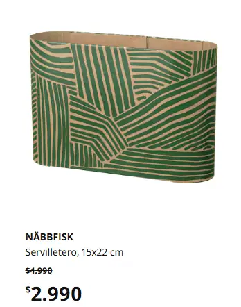 IKEA lanzó promociones en productos para el hogar: Hay desde $2.990 Servilletero IKEA con descuento- Foto: IKEA