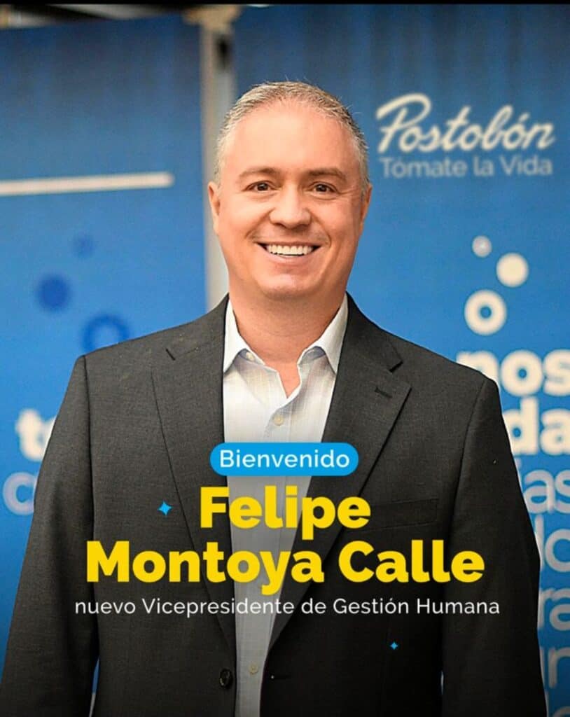 Felipe Montoya Calle nuevo videpresidente de Gestión Humana. Foto: tomada del LinkedIn de Postobón.