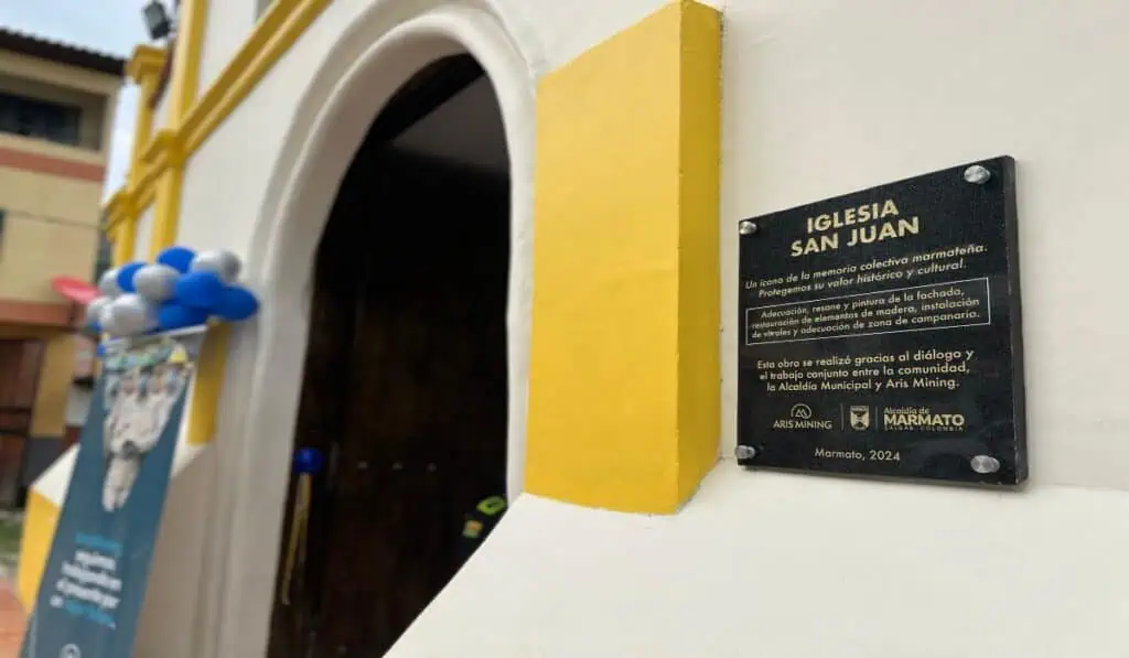 Aris Mining y autoridades locales entregaron tres obras de infraestructura en San Juan Iglesia de San Juan