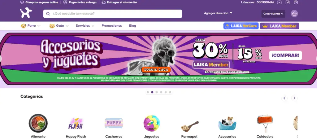Entrevista | Laika busca abrir 100 tiendas en Colombia en los próximos 5 años Tipos de membresía. Foto: captura de pantalla de la página oficial de Laika.