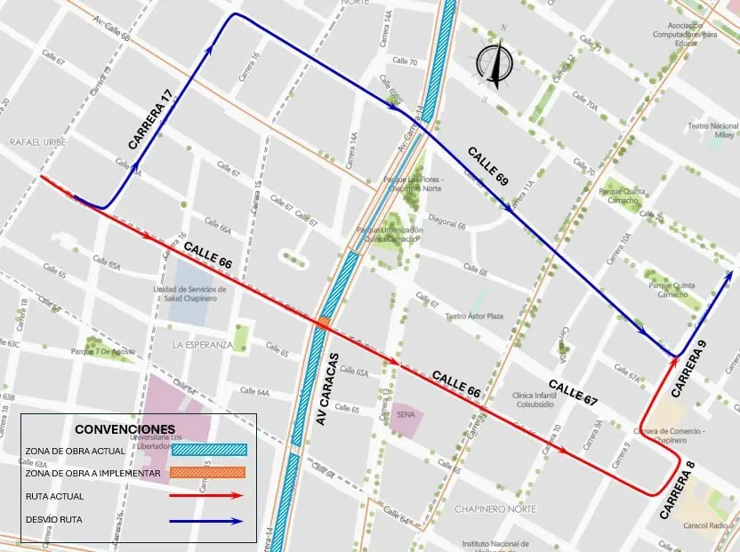 Hay nuevos cierres en importante tramo de la Av Caracas por obras de la Línea 1 del metro de Bogotá Hay nuevos cierres en importante tramo de la Av Caracas por obras de Línea 1 del metro de Bogotá