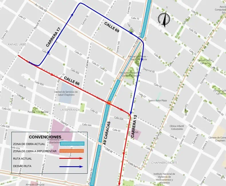 Hay nuevos cierres en importante tramo de la Av Caracas por obras de la Línea 1 del metro de Bogotá Hay nuevos cierres en importante tramo de la Av Caracas por obras de Línea 1 del metro de Bogotá