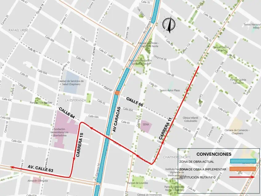 Hay nuevos cierres en importante tramo de la Av Caracas por obras de la Línea 1 del metro de Bogotá Hay nuevos cierres en importante tramo de la Av Caracas por obras de Línea 1 del metro de Bogotá