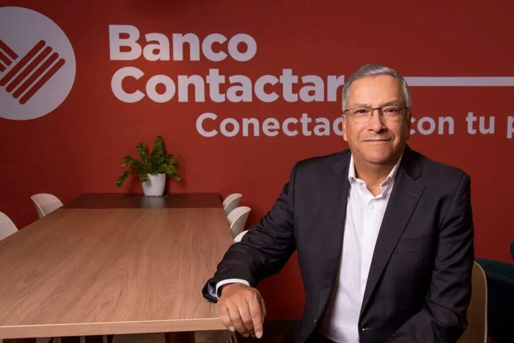 Primicia | Banco Contactar sellará alianza con Efecty para retiros y depósitos; apunta a tener utilidades en 2025 Paulo Emilio Rivas, presidente del Banco Contactar. Crédito: Contactar.