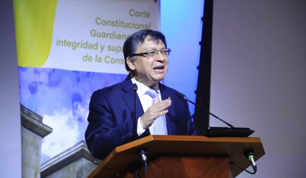 Corte Constitucional pone la lupa sobre posible corrupción para aprobar la reforma pensional Presidente de la Corte Constitucional, Jorge Enrique Ibáñez