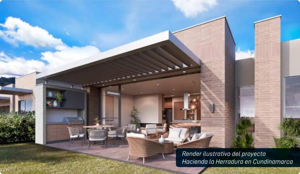 Chía se potencia como polo de inversión inmobiliaria cerca a Bogotá: ¿cuáles son sus ventajas competitivas? Render Hacienda la Herradura