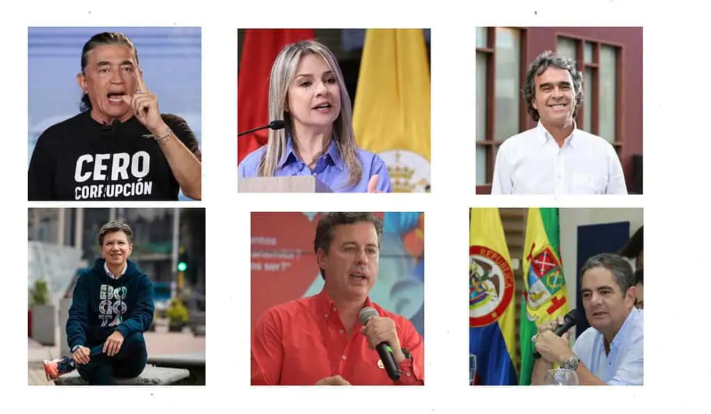 Bolívar confirma tendencia al alza en encuesta presidencial de Guarumo; Vicky Dávila, Fajardo y Claudia López se desaceleran Elecciones Presidenciales 2026 Fotos_ cuentas de X