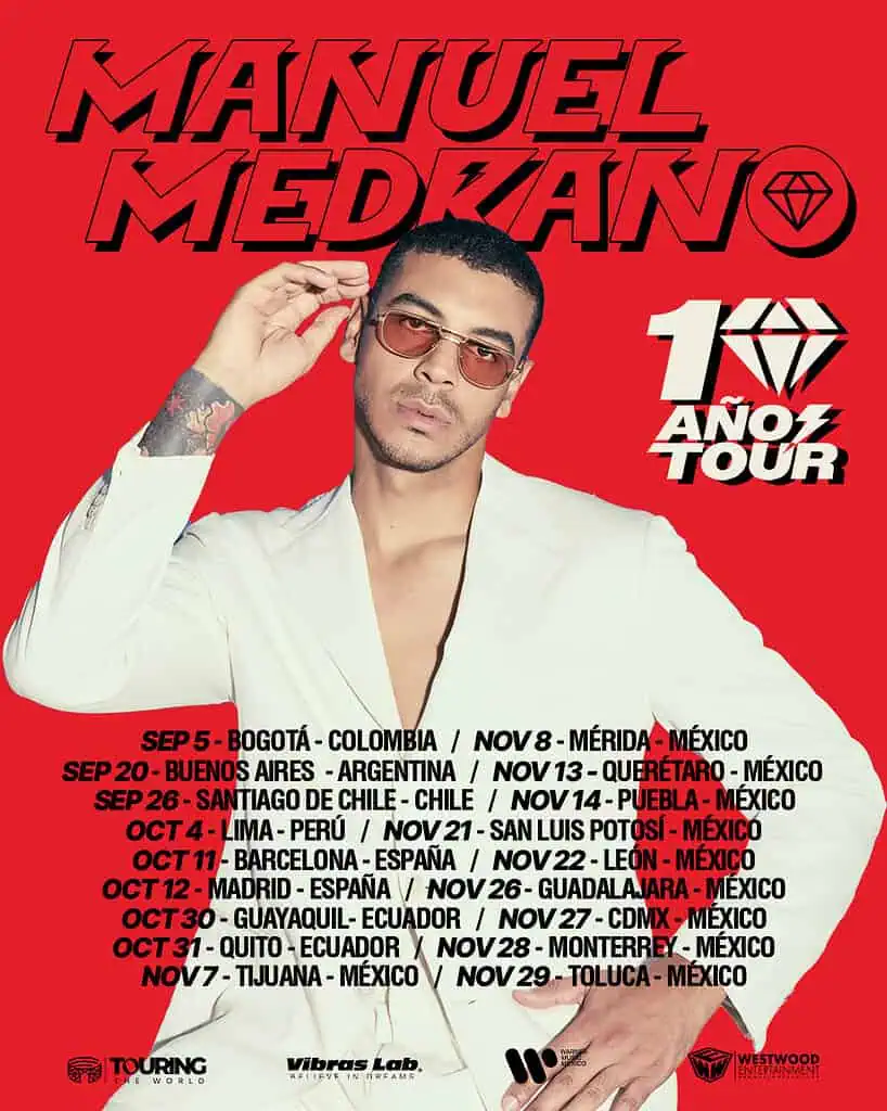 Manuel Medrano anunció nueva gira internacional para celebrar una década de trayectoria artística: Esta es la fecha de preventa Gira de Manuel Medrano. Foto: tomada @manuelmedrano.
