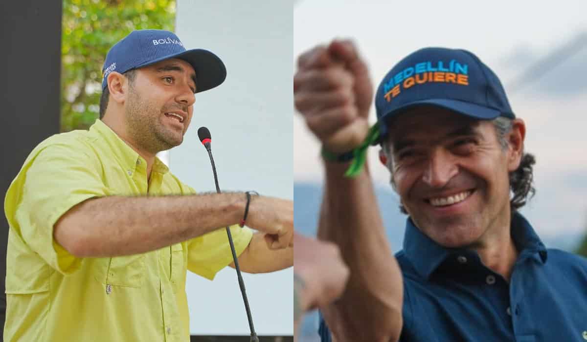 Yamil Arana y Federico Gutiérrez. Foto_ tomadas de x