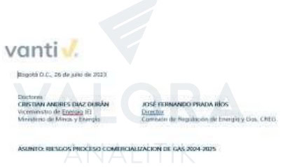 Primicia | Vanti sería sancionada por la SuperServicios por aumentar tarifas de gas, pero hay pruebas a su favor