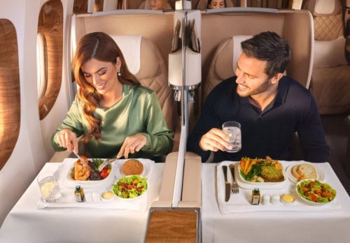 Servicios de Emirates a bordo. Foto: cortesía Emirates. 