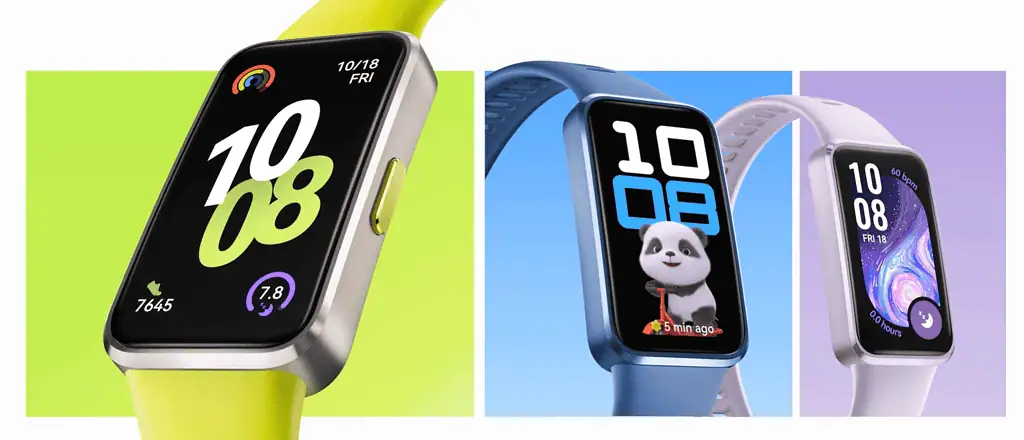 Así es la Huawei Band 10: Tiene función de monitoreo de bienestar emocional La banda está disponible en varios colores. Foto: cortesía Huawei.