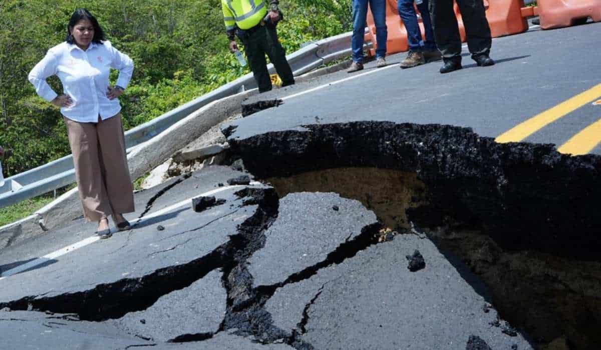 Colapso de puente en la vía Cartagena - Barranquilla