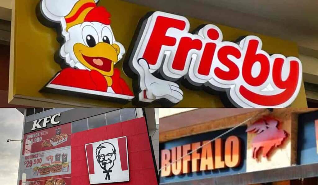 Frisby España escala su guerra: denuncia a KFC por supuesto abuso de posición dominante KFC, Buffalo Wings y otras marcas que dieron su respaldo a Frisby