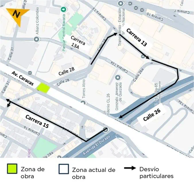 Hay nuevo cierre en importante tramo de la Av Caracas por construcción del Metro de Bogotá Metro de Bogotá