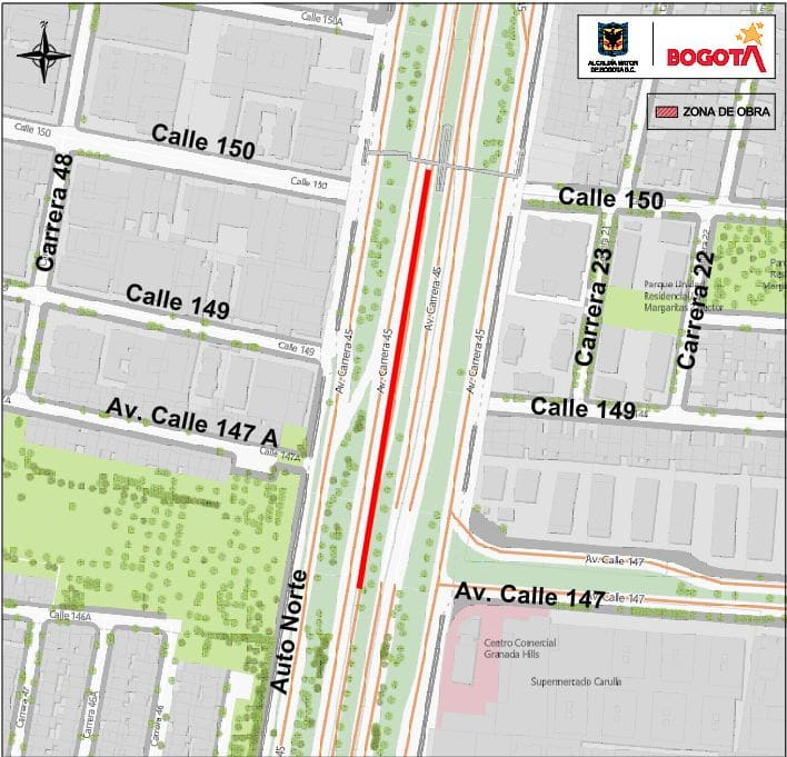 Autopista Norte en Bogotá tendrá cierre en esta calzada exclusiva: Así será el plan de manejo