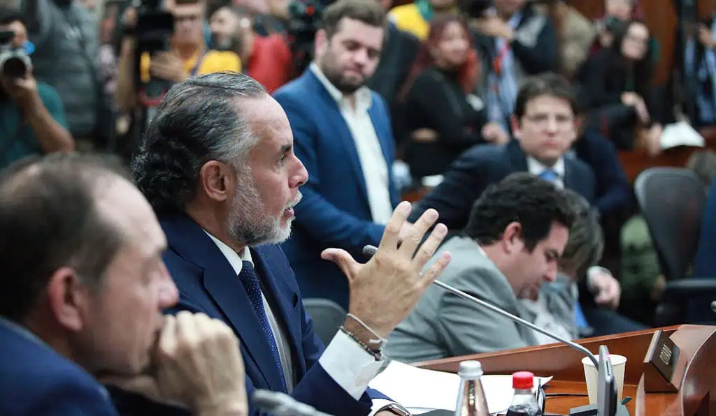 Ministro Montealegre confirma que Benedetti será el nuevo canciller del gobierno Petro Ministro del Interior, Armando Benedetti