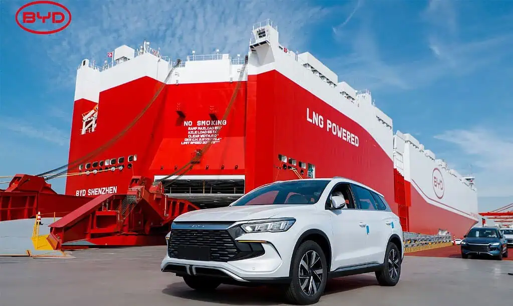 Llega a Latinoamérica el barco más grande del mundo: traerá 7.000 vehículos BYD a Brasil Llega a Latinoamérica el barco más grande del mundo: traerá 7.000 vehículos BYD a Brasil